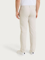 Pantalone con tasche america in Raw Twill di Cotone Bianchi Uomo - Ragno