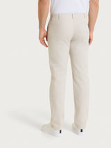 Pantalone con tasche america in Raw Twill di Cotone Bianchi Uomo - Ragno