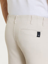 Pantalone con tasche america in Raw Twill di Cotone Bianchi Uomo - Ragno