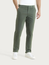 Pantalone con tasche america in Raw Twill di Cotone Verdi Uomo - Ragno