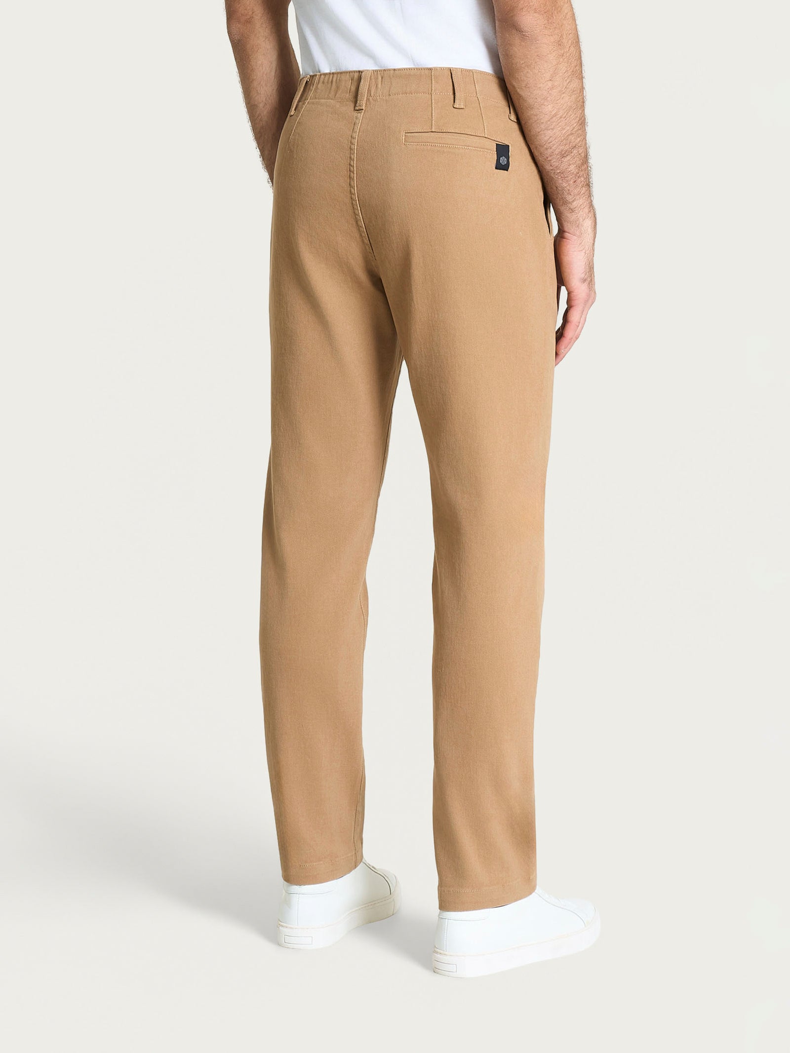 Pantalone con tasche america in Raw Twill di Cotone Marroni Uomo - Ragno