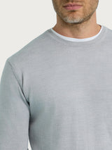 Pull girocollo a maglia unita in Merino Soft Neri Uomo - Ragno