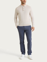 Polo in Merino Soft Bianchi Uomo - Ragno