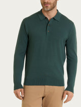 Polo in Merino Soft Verdi Uomo - Ragno