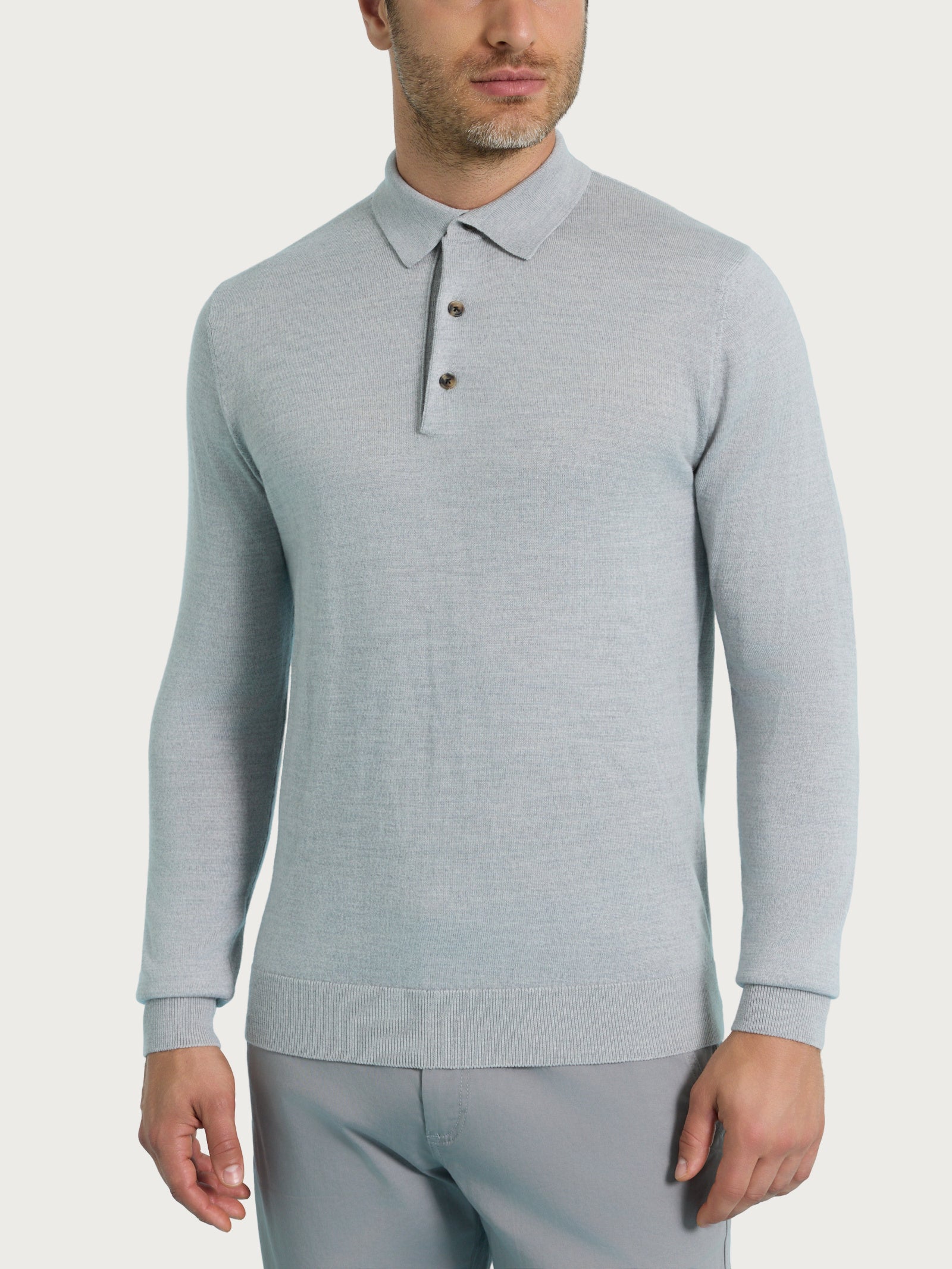 Polo in Merino Soft Neri Uomo - Ragno