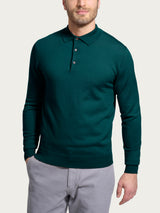 Polo in Merino Soft Verdi Uomo - Ragno