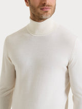 Dolcevita a maglia unita in Merino Soft Azzurri Uomo - Ragno