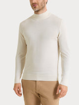 Lupetto in maglia unita in Merino Soft Bianchi Uomo - Ragno