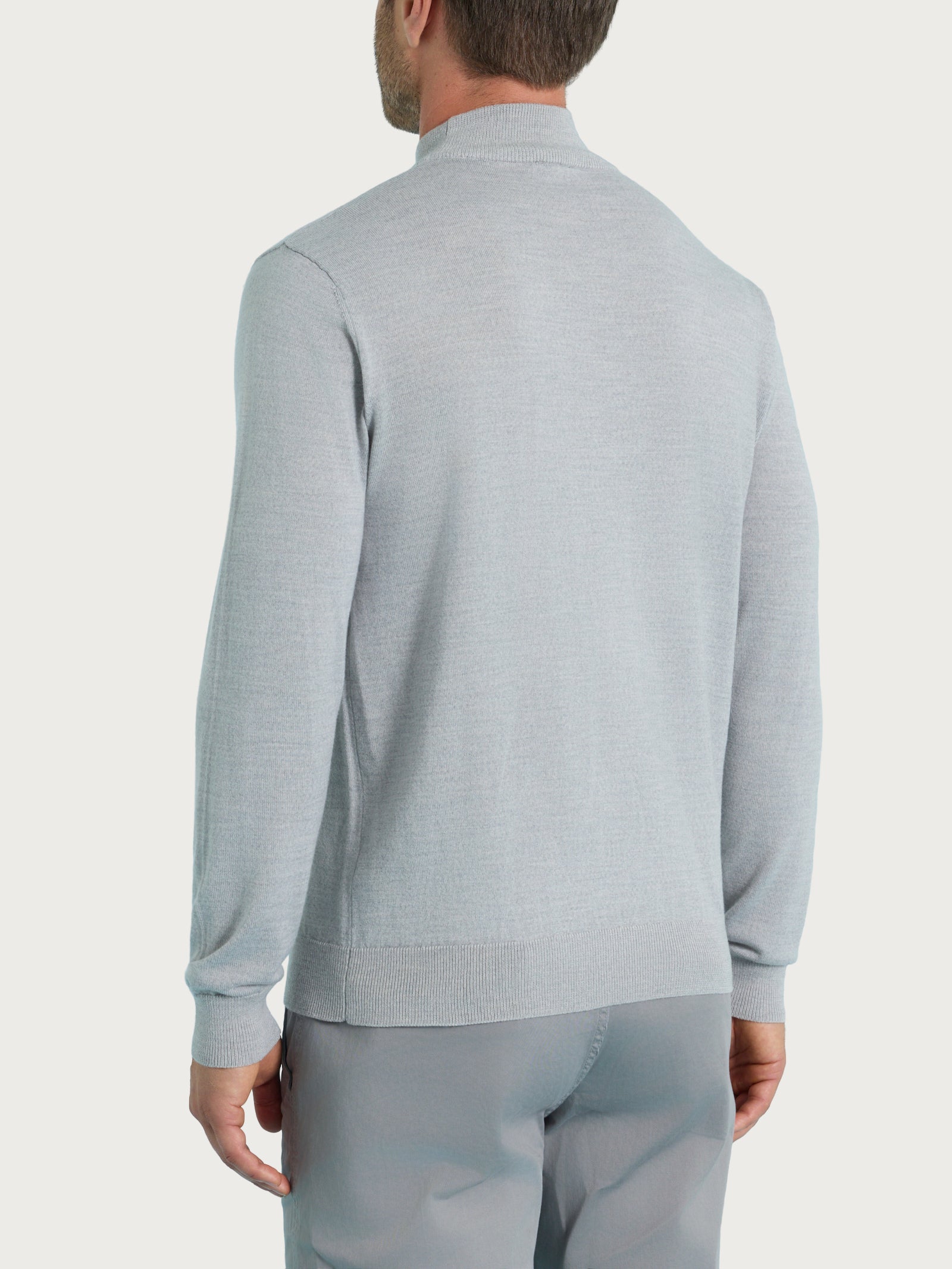 Lupetto in maglia unita in Merino Soft Neri Uomo - Ragno