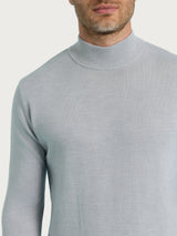 Lupetto in maglia unita in Merino Soft Neri Uomo - Ragno