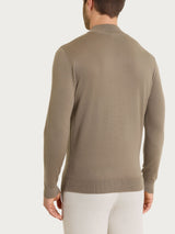 Lupetto in maglia unita in Merino Soft Marroni Uomo - Ragno