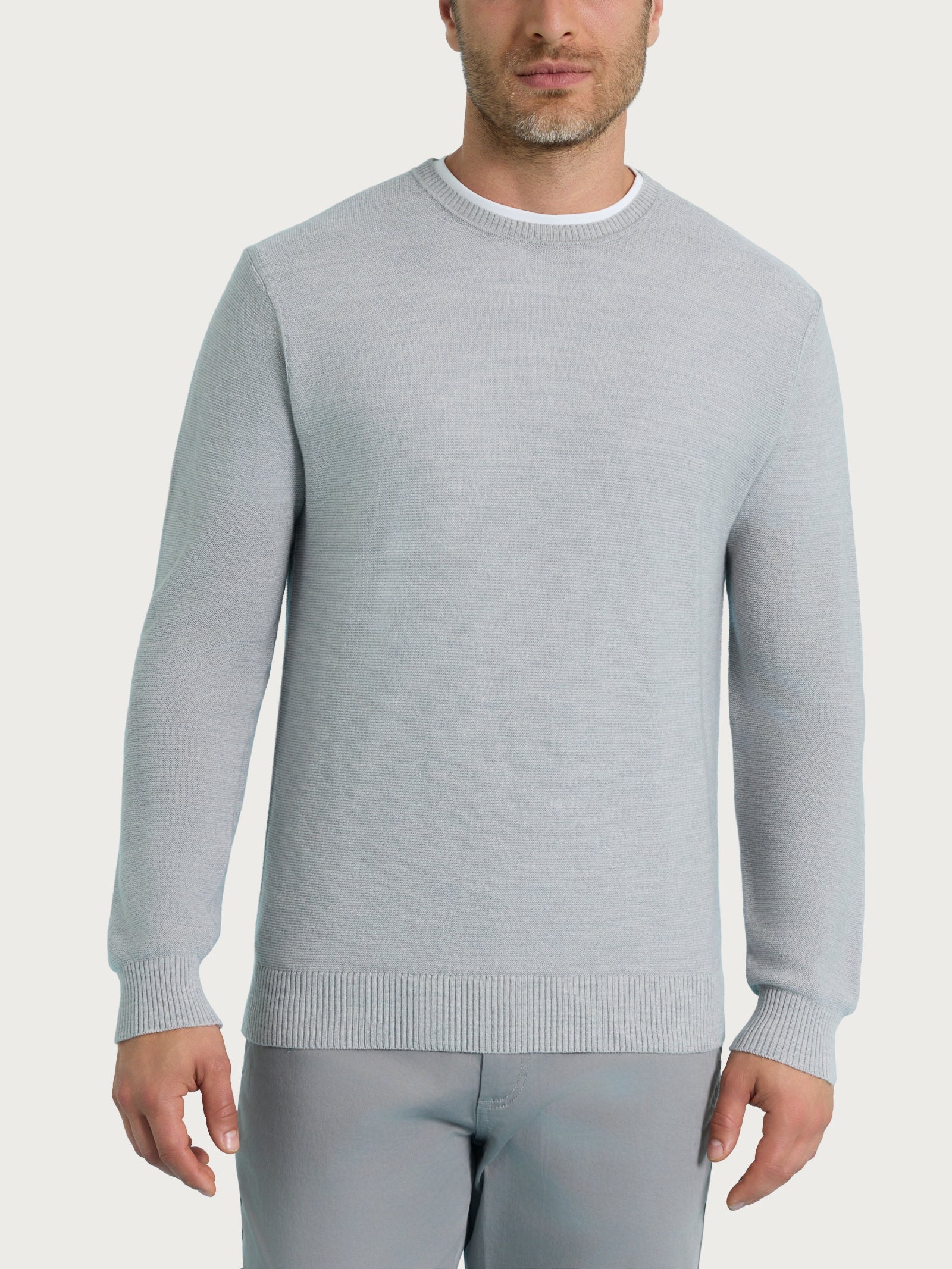 Pull girocollo Punto Links in Merino Soft Neri Uomo - Ragno