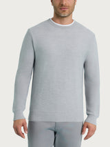 Pull girocollo Punto Links in Merino Soft Neri Uomo - Ragno
