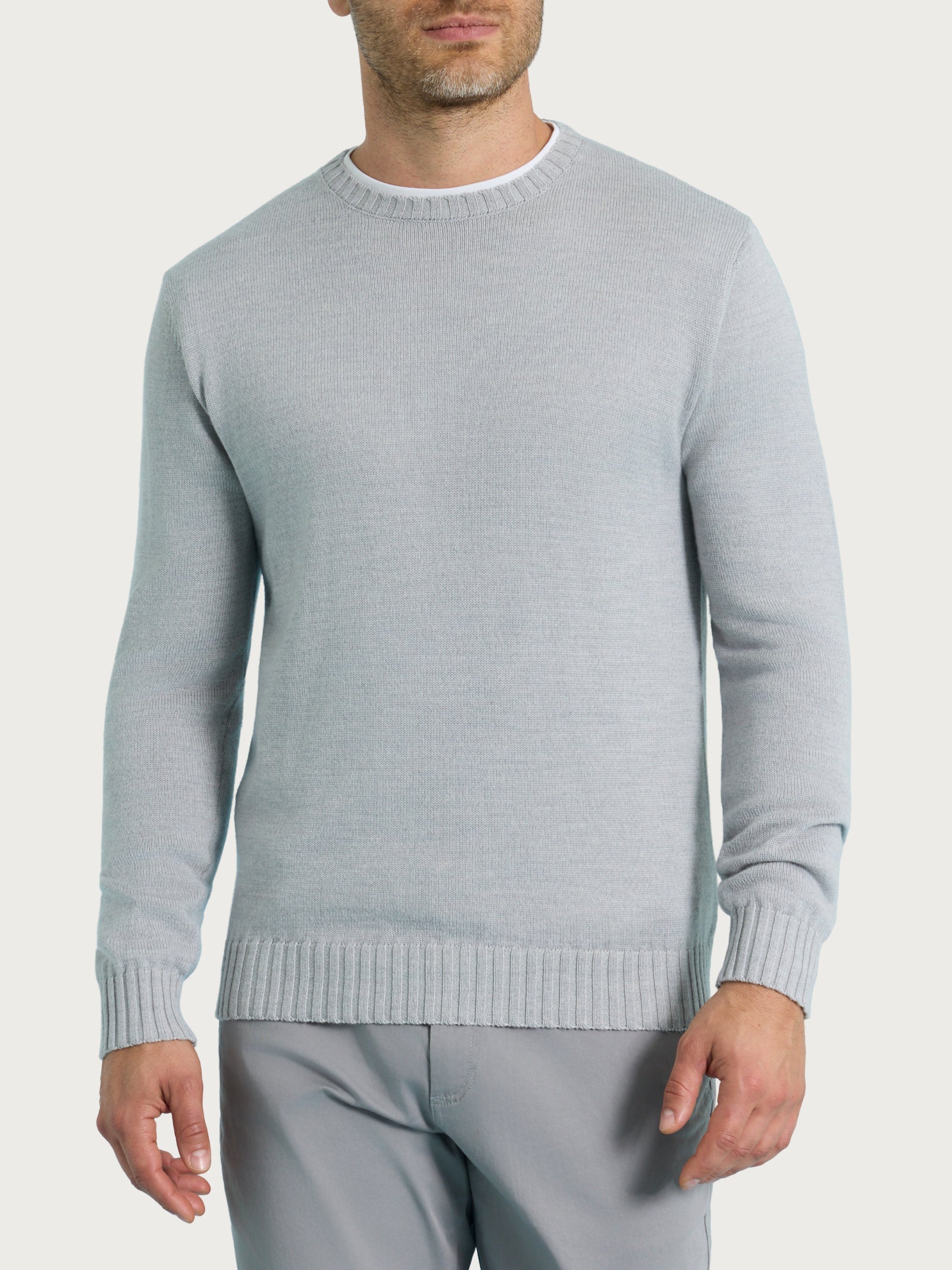 Pull girocollo Punto Links in Merino Soft Neri Uomo - Ragno