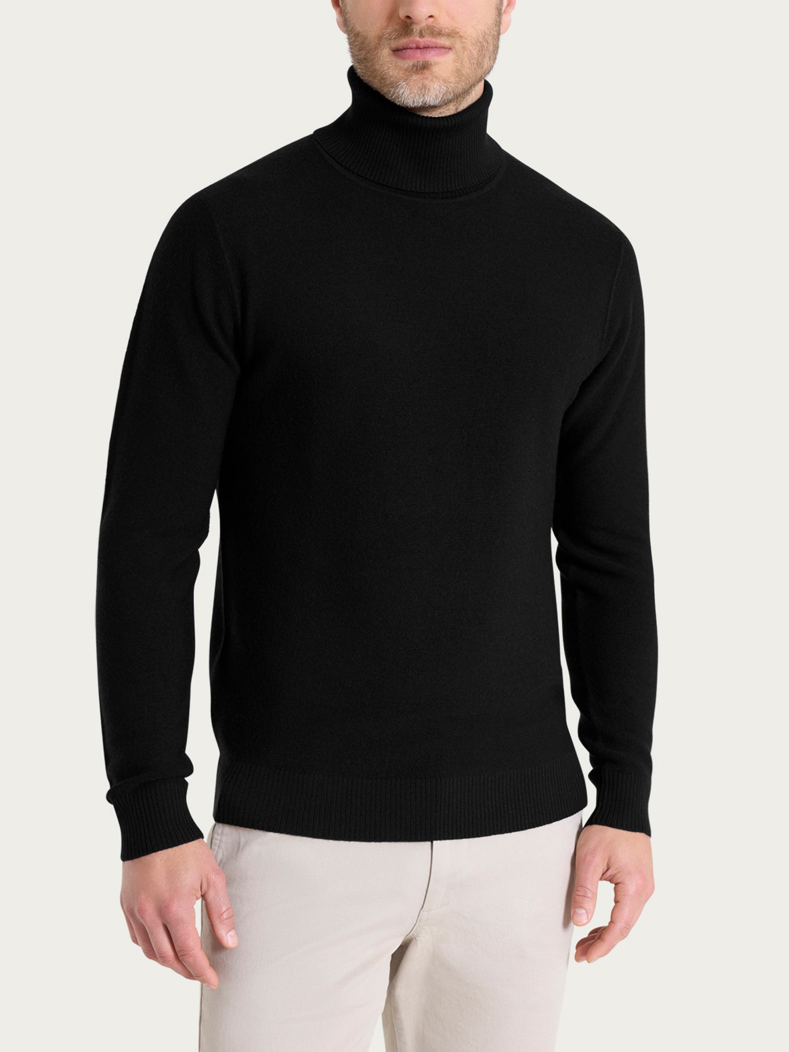 Dolcevita Punto Links in Merino Soft Neri Uomo - Ragno