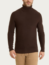 Dolcevita Punto Links in Merino Soft Marroni Uomo - Ragno