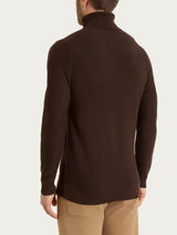 Dolcevita Punto Links in Merino Soft Marroni Uomo - Ragno