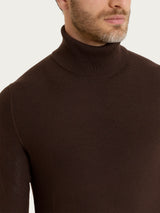 Dolcevita Punto Links in Merino Soft Marroni Uomo - Ragno
