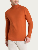 Dolcevita Punto Links in Merino Soft Arancioni Uomo - Ragno