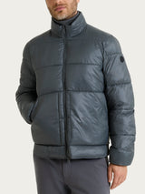 Piumino corto shiny in Vegan Down Grigi Uomo - Ragno