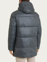 Shiny Puffer piumino con cappuccio  Grigi Uomo - Ragno