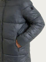 Shiny Puffer piumino con cappuccio  Grigi Uomo - Ragno