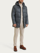 Shiny Puffer piumino con cappuccio  Grigi Uomo - Ragno