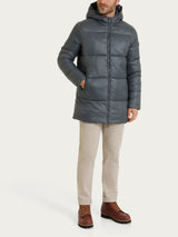 Shiny Puffer piumino con cappuccio  Grigi Uomo - Ragno
