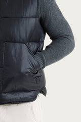 Piumino shiny smanicato in Vegan Down Neri Uomo - Ragno