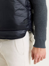 Piumino shiny smanicato in Vegan Down Neri Uomo - Ragno