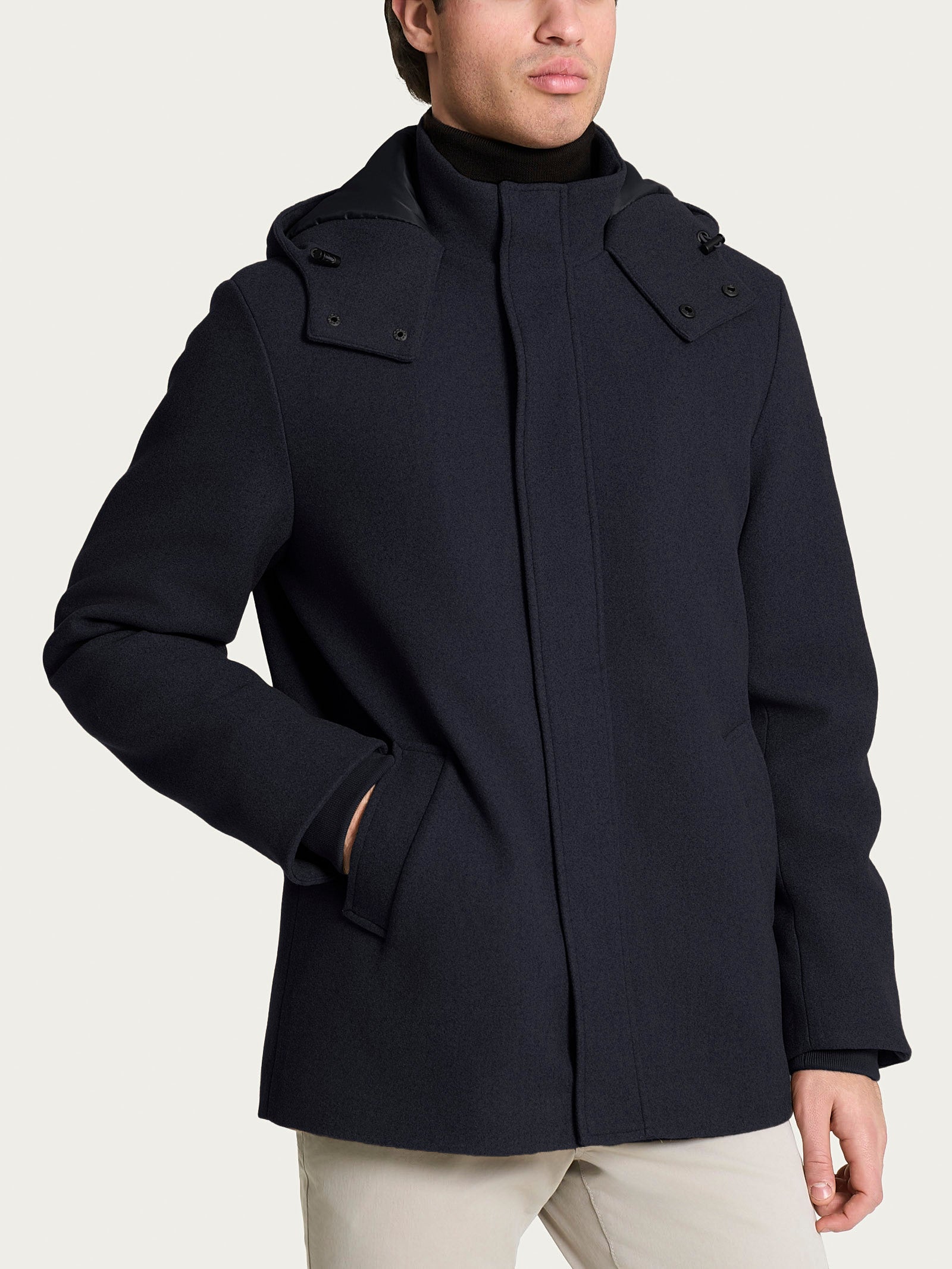 Parka in Vegan Wool Blu Uomo - Ragno