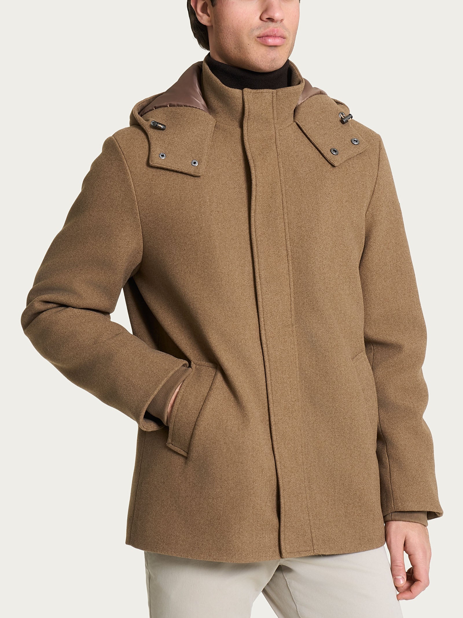 Parka in Vegan Wool Marroni Uomo - Ragno