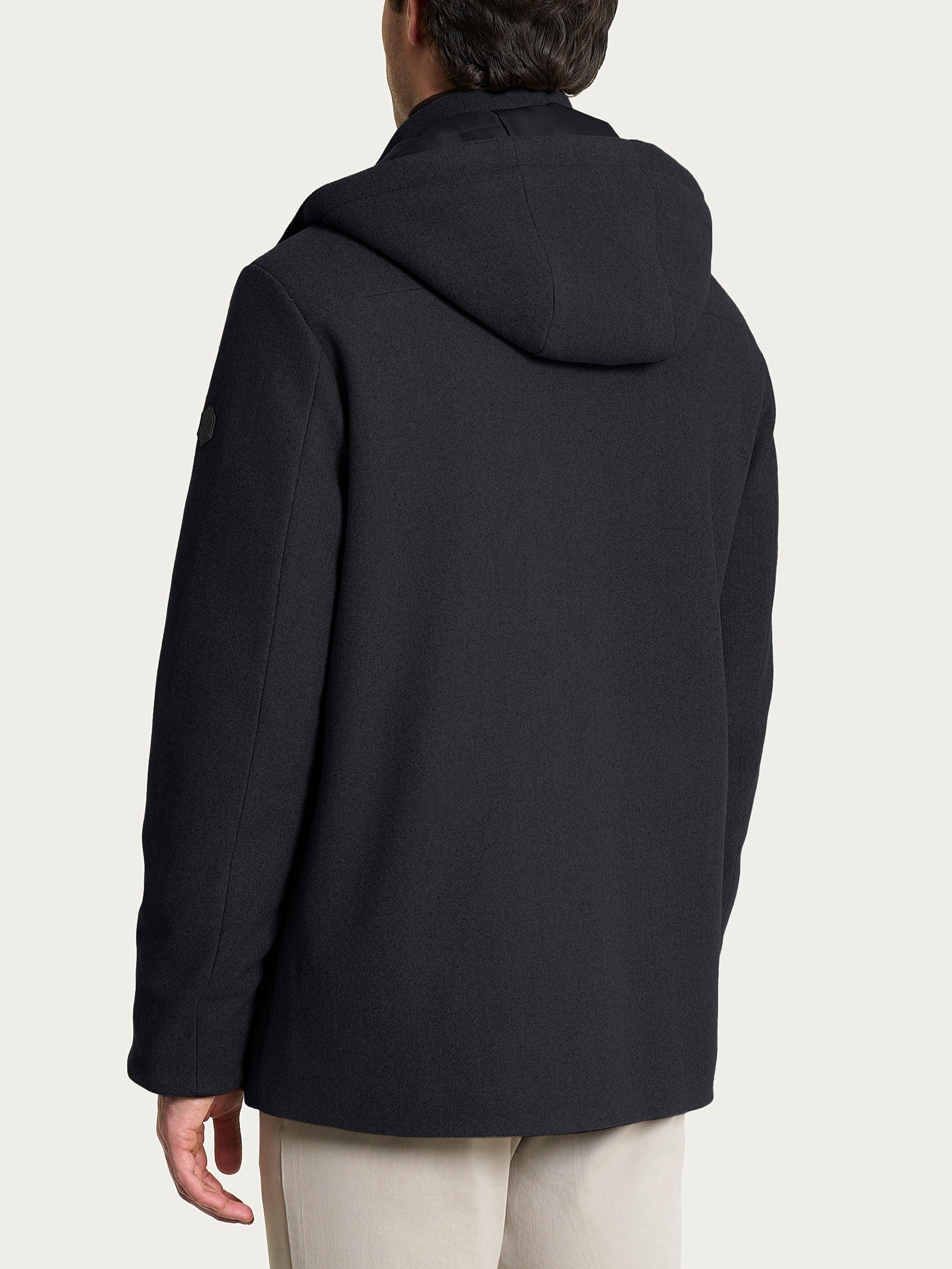 Parka in Vegan Wool Neri Uomo - Ragno
