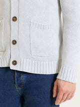 Cardigan con rever in Winter Cotton Grigi Uomo - Ragno