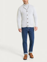 Cardigan con rever in Winter Cotton Grigi Uomo - Ragno