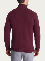 Cardigan con zip in Winter Cotton Viola Uomo - Ragno