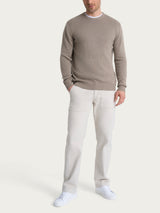 Pull girocollo in Natural Soft  Grigi Uomo - Ragno