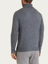 Men's Nero Wool-Angora Blend Turtleneck - Ragno