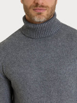 Men's Nero Wool-Angora Blend Turtleneck - Ragno
