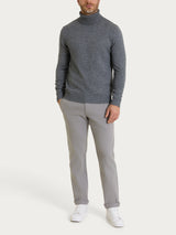Men's Nero Wool-Angora Blend Turtleneck - Ragno