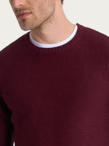 Pull girocollo leggero in Winter Cotton Viola Uomo - Ragno