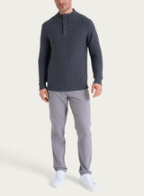 Lupetto leggero con zip e bottoni in Winter Cotton Neri Uomo - Ragno