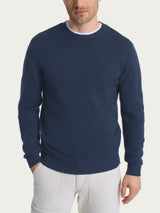 Pull girocollo in Merino Soft Viola Uomo - Ragno