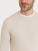Pull girocollo in Merino Soft Bianchi Uomo - Ragno