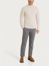 Pull girocollo in Merino Soft Bianchi Uomo - Ragno