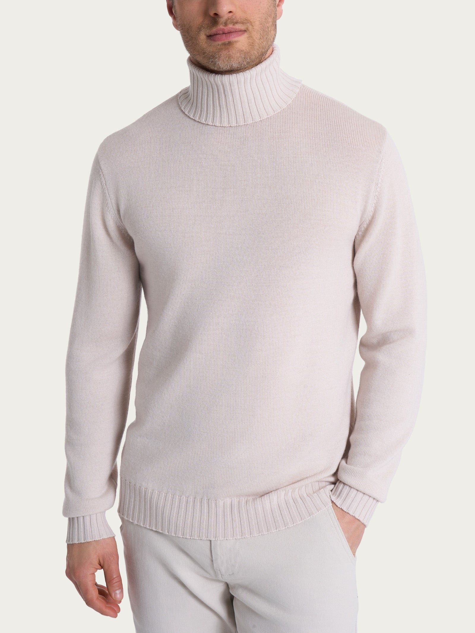 Dolcevita in Merino Soft Bianchi Uomo - Ragno