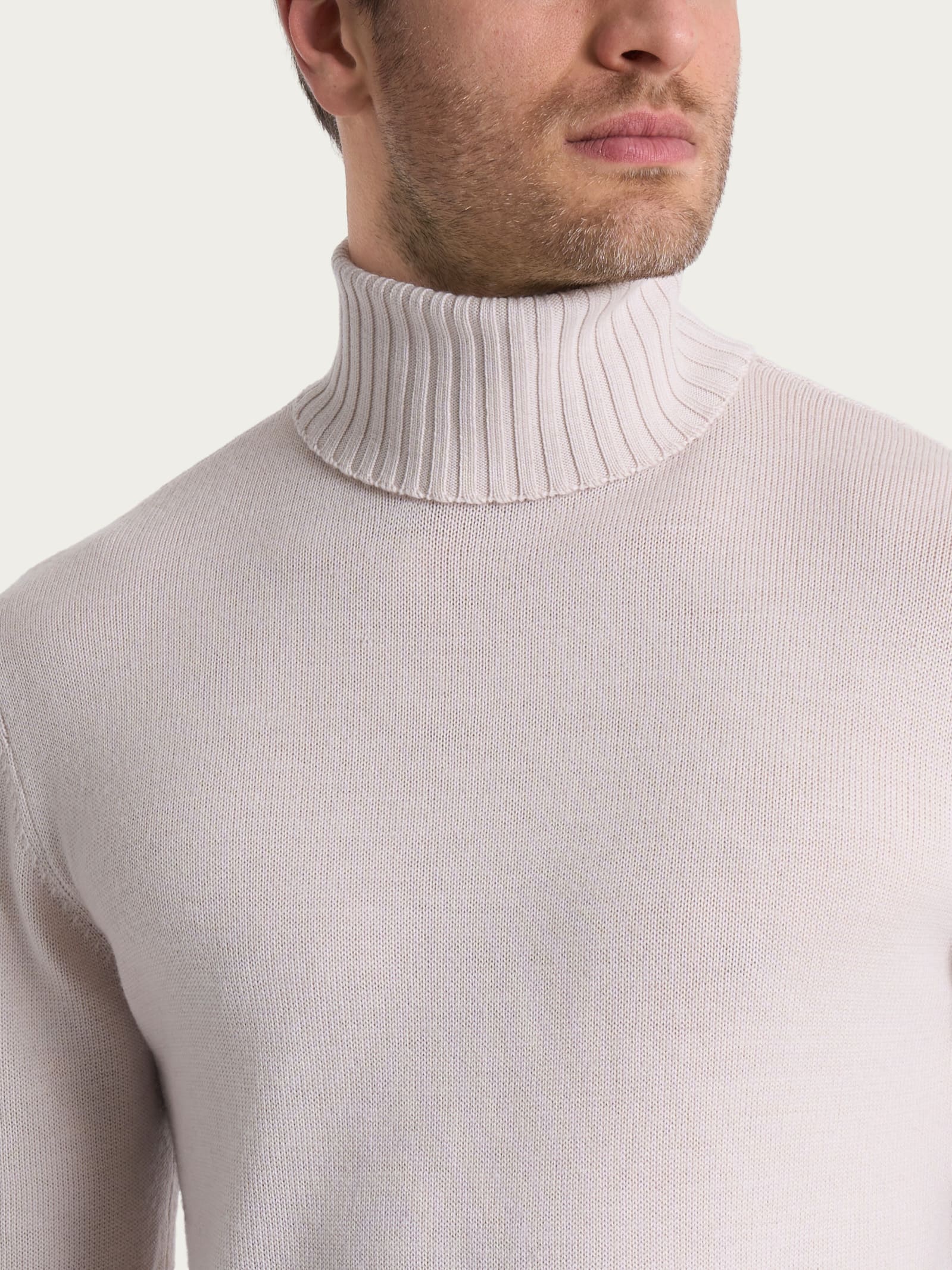Dolcevita in Merino Soft Bianchi Uomo - Ragno