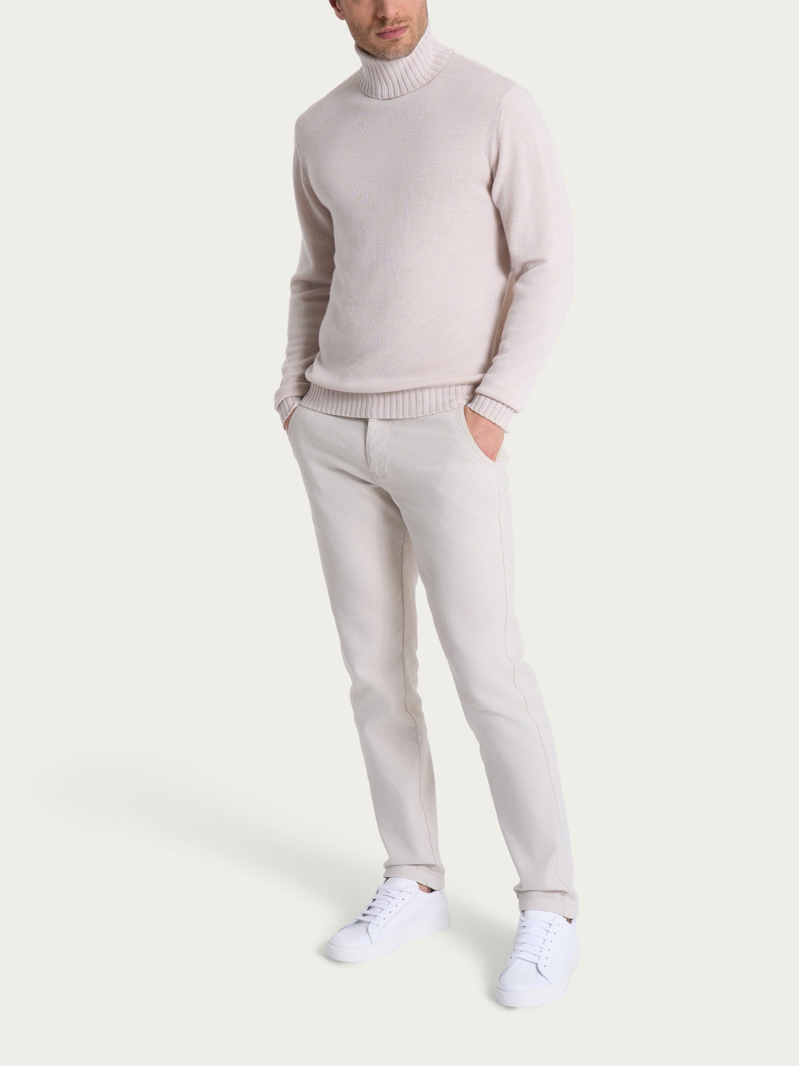 Dolcevita in Merino Soft Bianchi Uomo - Ragno