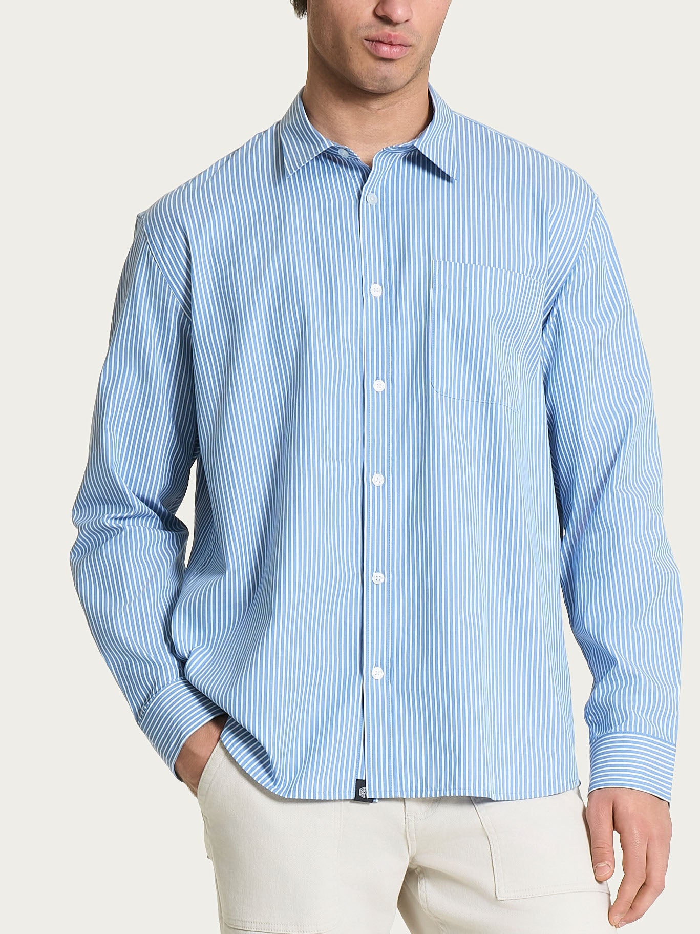 Camicia classica in Oxford Double Twisted Azzurri Uomo - Ragno