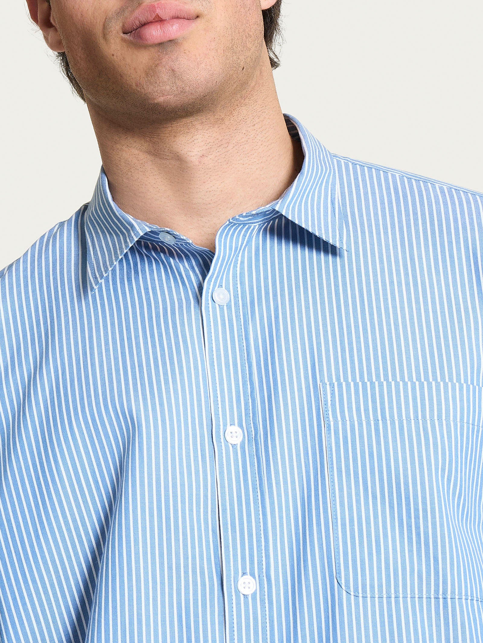 Camicia classica in Oxford Double Twisted Azzurri Uomo - Ragno